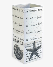Coastal Cursive Wedding Vase - Starfish, HD Png Download, Free Download