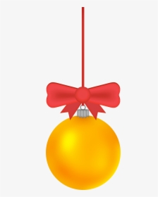 Gold Christmas Ball Png Clip Art - Gold Christmas Balls Png, Transparent Png, Free Download