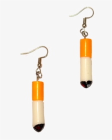 Cigarette Butt Earrings - Earrings, HD Png Download, Free Download