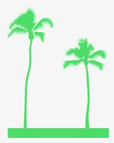 Lime Green Palm Tree, HD Png Download, Free Download