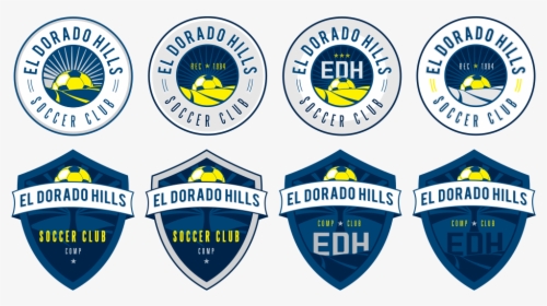 El Dorado Hills Various Soccer Logo And Crest Designs - Emblem, HD Png Download, Free Download