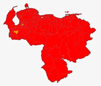 Ganador Municipios 2018 - Venezuela Map Black And White, HD Png Download, Free Download