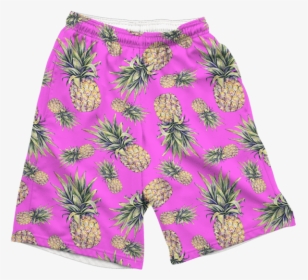 Pink Pineapple Shorts Mens Shorts T6"  Class= - Board Short, HD Png Download, Free Download