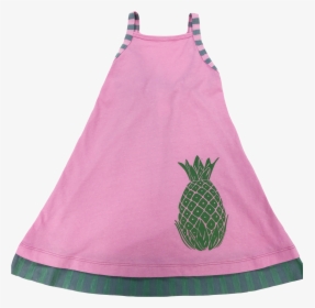 Pink Pullover Dress With Pineapple Print On Lower Left - Pineapple, HD Png Download, Free Download