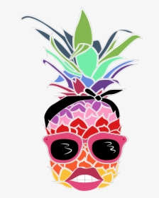 Masks Clipart Pineapple - Pin Up Pineapple, HD Png Download, Free Download
