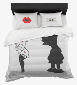 Image Royalty Free Stock Betty Boop And Bart His Hers - Frenchie Bed Sheets, HD Png Download, Free Download