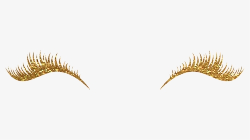 #maquillaje #pestañas #gold - Eyelash Extensions, HD Png Download, Free Download