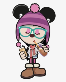 #girl #mickey #hipster #freetoedit #girls #anime #animegirl - Minnie Mouse Hipster Png, Transparent Png, Free Download
