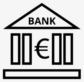Bank Euro Banking - Bank Dollar Icon Png, Transparent Png, Free Download