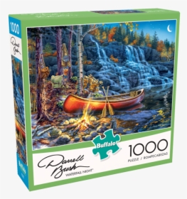 Waterfall Night 1000 Piece Puzzle, HD Png Download, Free Download