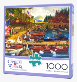 Board Game Box - Buffalo Games Charles Wysocki Lost In The Woodies Puzzle, HD Png Download, Free Download