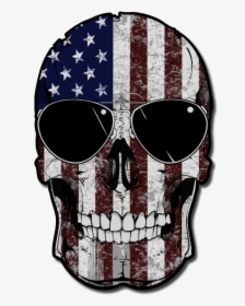 American Flag Skull Png, Transparent Png, Free Download