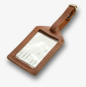 Rustic Leather Luggage Tag - Wood, HD Png Download, Free Download