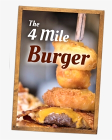4 Mile Burger - Fritter, HD Png Download, Free Download