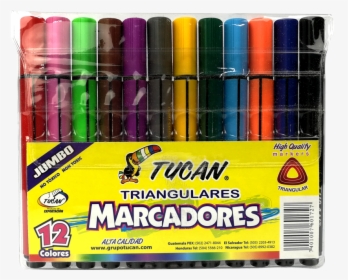 Marcador Jumbo Triangular 12 Colores"  Title="marcador - Crayones Tucan, HD Png Download, Free Download