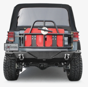 Or Fab Swing Away Tire Carrier With 2 Rotopax Fuel - Fab Tubular Tire Carrier, HD Png Download, Free Download