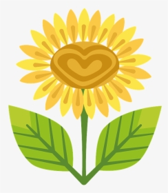 Sunflower In A Pot Cartoon, HD Png Download, Free Download