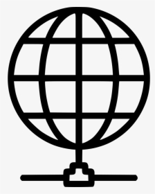 Global Network - Earth Icon With Line, HD Png Download, Free Download