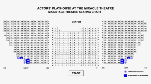 Miracle Theatre Seating Chart, HD Png Download, Free Download