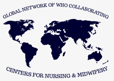 Global Network Of Who Collaborating Centers - World Map Png Clipart, Transparent Png, Free Download