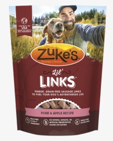Zukes Lil Links Pork & Apple Sausage Links For Dogs, - Zuke's Lil Links Apple Dog Treats, HD Png Download, Free Download