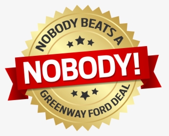 Nobody Beats A Greenway Ford Deal Emblem - Imagenes De Edicion Especial, HD Png Download, Free Download