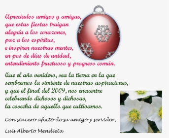 Mensaje Navideño En Ingles Y Español, HD Png Download, Free Download