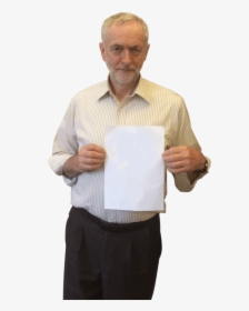 Jeremy Corbyn Hoja De Papel En Mano - Jeremy Corbyn No Background, HD Png Download, Free Download