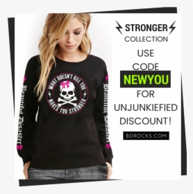 You Know Your Are Going To Be A Strong Woman When You - Womens Black Graphic Sweatshirt, HD Png Download, Free Download