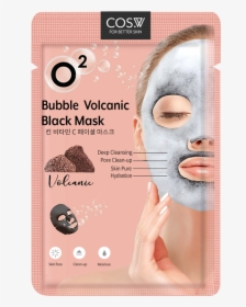 Cos W O2 Bubble Charcoal Black Mask, HD Png Download, Free Download