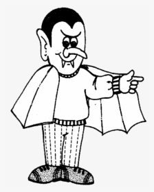 Vampiro Colouring Pages - Halloween Vampire Coloring Pages, HD Png Download, Free Download