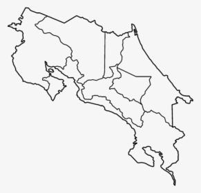 Costa Rica Provinces Blank - Mapa Costa Rica Vector, HD Png Download, Free Download