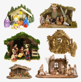 Manger Clipart Pesebre - Free Nativity Statues, HD Png Download, Free Download