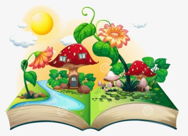 Biblioteka Three Little Pigs Clip Art Fairy Tale Castle - Pop Up Book Clipart, HD Png Download, Free Download