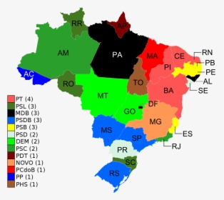 Map Of Brazil Lgbt Acceptance, HD Png Download, Free Download