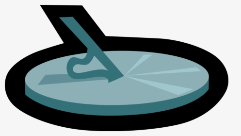 Vector Illustration Of Sundial Instrument Indicates - Circle, HD Png Download, Free Download