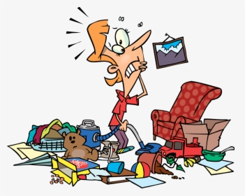 Time To Clear The Clutter - Messy Clipart, HD Png Download, Free Download