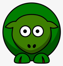 Sheep Green Looking Forward Two Tone Svg Clip Arts - Cute Brown Cow Clipart, HD Png Download, Free Download