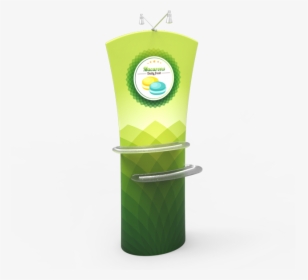 Curved Top Tension Fabric Banner Stand With Arm Shelves - Banner, HD Png Download, Free Download