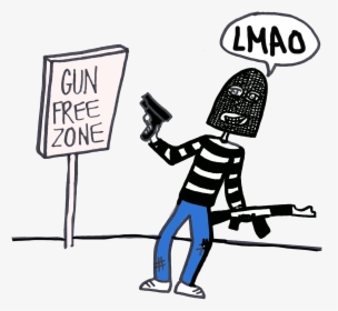 Gun Free Zones Do Not Work"   Class="img Responsive - Cartoon, HD Png Download, Free Download