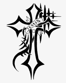 Cross Tattoos Png Photos Clipart - Tattoo Jesus Cross Logo, Transparent Png, Free Download