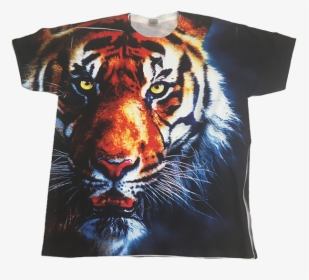 All Over Print Polyester T-shirt - Siberian Tiger, HD Png Download, Free Download