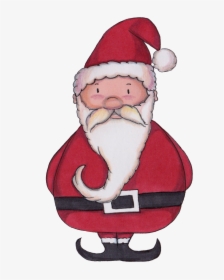 Hand Drawn Cartoon Santa Claus Png Transparent - Santa Claus, Png Download, Free Download