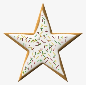 Sprinkles Christmas Cookie Star Clip Art For Kids With, HD Png Download, Free Download