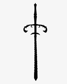 Transparent Crossed Swords Png - Sword Silhouette Transparent, Png Download, Free Download