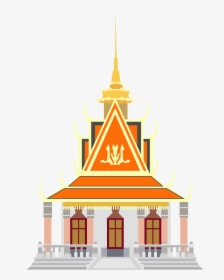 Silver Pagoda Big Image - Pagoda In Cambodia Clipart, HD Png Download, Free Download