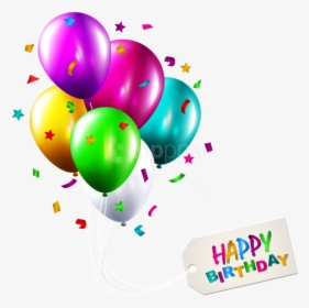 Happy Birthday Balloons Png - Picsart Happy Bday Png, Transparent Png, Free Download