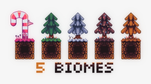 Top Down Rpg Tileset - Christmas Tree, HD Png Download, Free Download