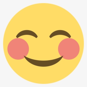 Blushing Emoji Transparent Background - Transparent Background Smiley Emoji Png, Png Download, Free Download
