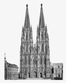 Cathedral Transparent Background - Cologne Cathedral 1880, HD Png Download, Free Download